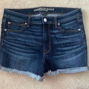 American Eagle high rise shortie super stretch shorts